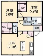 ベルメゾン B棟の間取り画像