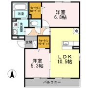 ベルシャイン厚木Ⅱの間取り画像