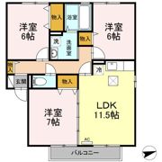 ロイヤルガーデン B棟の間取り画像