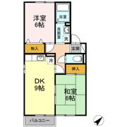 セジュールあいの B棟の間取り画像