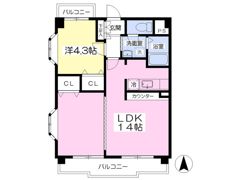 ロイヤルパレス駅西の間取り画像