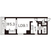 Space北3条の間取り画像