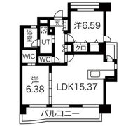 パラシオン西新の間取り画像
