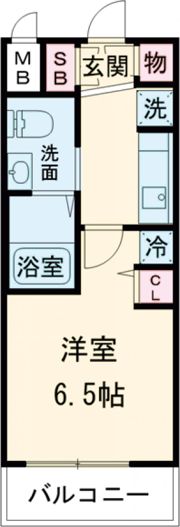 エステムコート三宮EASTIIIラヴィッサの間取り画像