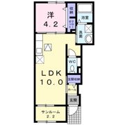 デーアMⅡの間取り画像