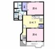 リバーサイドムラサキBの間取り画像