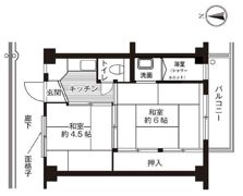 ビレッジハウス藤田1号棟の間取り画像