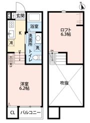 village 響 一号館の間取り画像