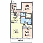 オカバ姫路青山シャーメゾンAの間取り画像