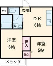 セレコート枚方Ⅱの間取り画像