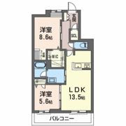 オカバ姫路青山シャーメゾンAの間取り画像