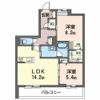 オカバ姫路青山シャーメゾンBの間取り画像