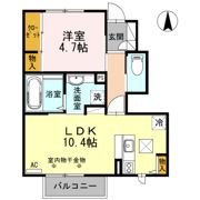 ソーラーハイツの間取り画像