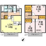 アートライフ黄金町 B棟の間取り画像