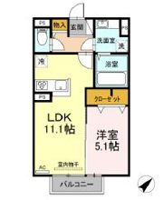 リオン上野丘の間取り画像