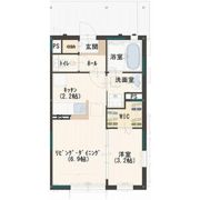 セリジェ越名Dの間取り画像
