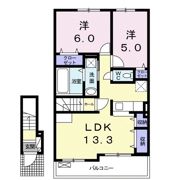 レスポワールエムの間取り画像