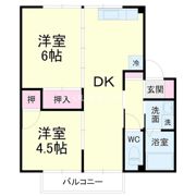 コーポ若葉Ⅲの間取り画像