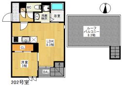 Grandtic筑紫通りの間取り画像