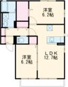 メルヴェイユAの間取り画像