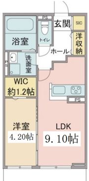 クレール花水木の間取り画像