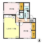 ドルチェ悠遊の間取り画像