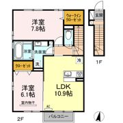 Dーroom・ヤマイチ Bの間取り画像