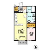 エスポワール川田 Bの間取り画像