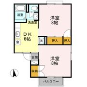 セジュールあがた Bの間取り画像