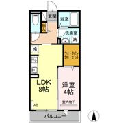 セジュールKAMI Gの間取り画像