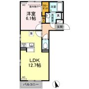 クローバーM C棟の間取り画像