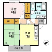 シャトル沖浜 A棟の間取り画像