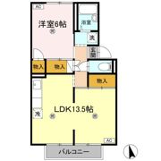 クレセントくばら B棟の間取り画像