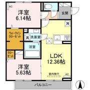リヴィエール大島 B棟の間取り画像