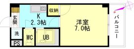 シャローム村岡の間取り画像