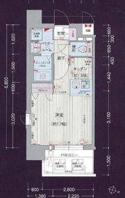 プレサンス名古屋STATIONアライブの間取り画像