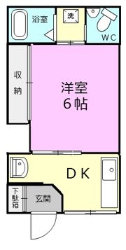タチバナ荘第一の間取り画像