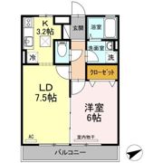 フレブラースの間取り画像