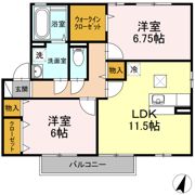 ウィルコート B棟の間取り画像