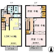 ジュ シ サン ハウス鬼丸の間取り画像