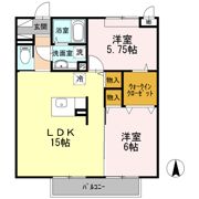 サンハウス Bの間取り画像