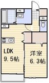 ラシーネT．I．の間取り画像