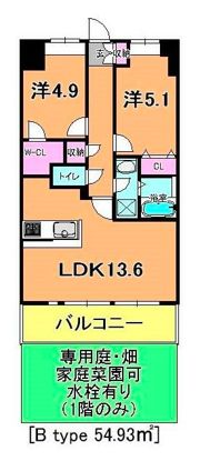 アーペブローネ上志津の間取り画像