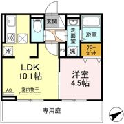 ルフレ香椎駅東の間取り画像