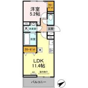 ルフレ香椎駅東の間取り画像