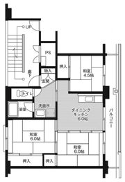 ビレッジハウス佐野菊川2号棟の間取り画像