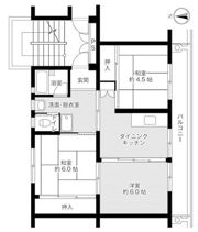 ビレッジハウス所沢1号棟の間取り画像