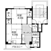 ビレッジハウス玉戸2号棟の間取り画像