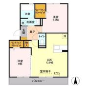 メルシー Bの間取り画像