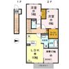 D-room内原 B棟の間取り画像
